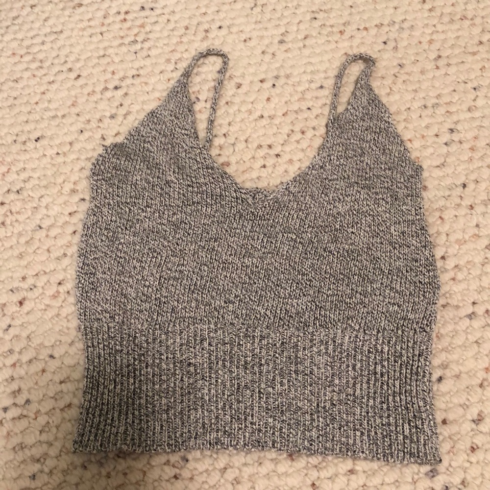 Knit crop tank